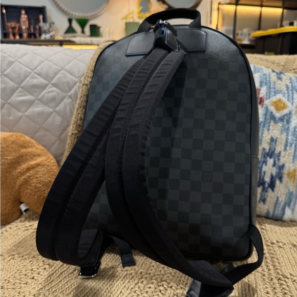 Louis Vuitton Josh Graphite Backpack with Neon Blue Lining - Limited Edition - Picture 6 of 11